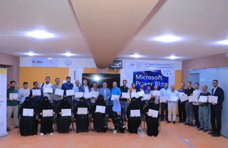 مؤسسة نماء للتنمية والتمويل الأصغر تختتم برنامجًا تدريبيًا في تحليل البيانات باستخدام Power BI بمشاركة 30 من موظفيها.